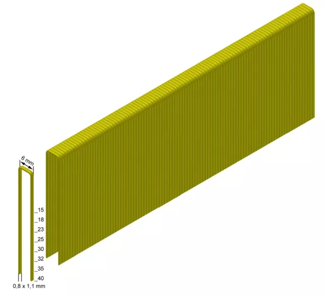 Prebena Heftklammern Type ES26CNKHA 26 mm verzinkt geharzt 5200 S (4,21 EUR/1000