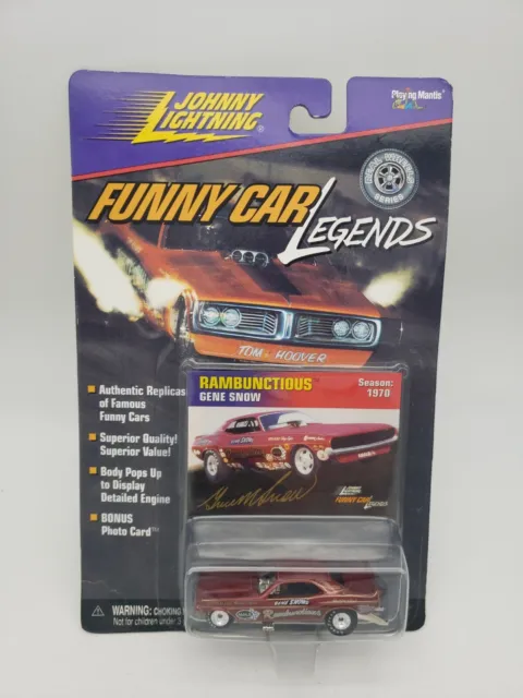Johnny Lightning Funny Car Legends Rambunctious Gene Snow 1970 DieCast 1:64
