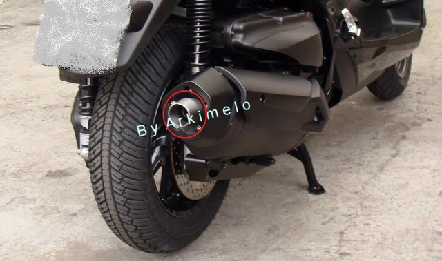 Beccuccio Scarico Arkimelo Per Yamaha Tmax 2001-2011 - Tromboncino In Acciaio Inox Argento - Foto 2