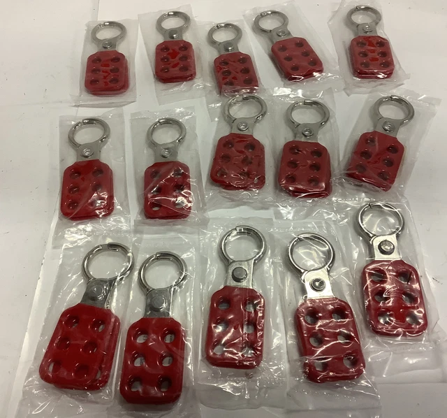 (QTY 15) Condor 2CJH7B Snap-On Lockout Hasp, Aluminum Brand New