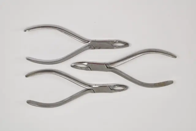 Miltex 74-30 Orthodontic Pliers #114 Johnson Contouring Set of 3  Stainless