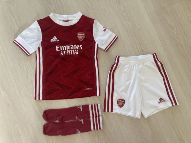 Arsenal Adidas Football Home Kit For Kids, Size 120