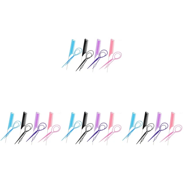 16 set Set Rat Cout Pettle Tail Tools Tool Accessori per la coda di cavallo per
