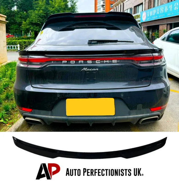 Porsche Macan Rear Gloss Black Roof Lip Spoiler Wing Body Kit 2014+