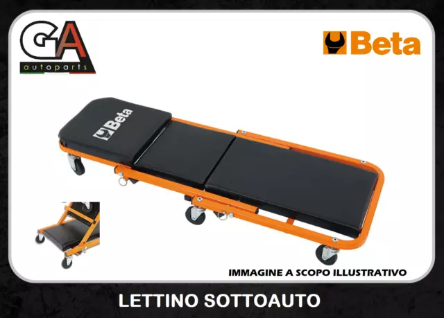 Lettino sottomacchina meccanico e sgabello 2 in 1 carrello sottoauto BETA 3002