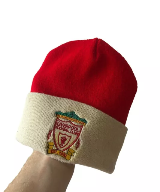 Vintage Liverpool Beanie Made In UK Hat Football Rare Red One Size