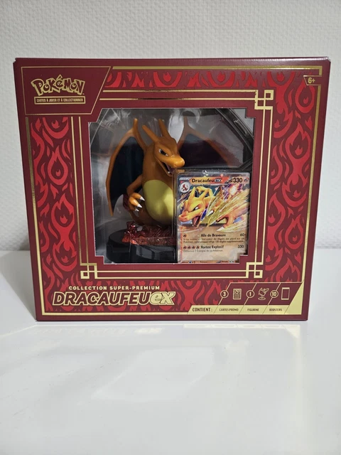 COFFRET POKÉMON SUPER Premium DRACAUFEU EX Figurine - FR - NEUF EUR 50 ...