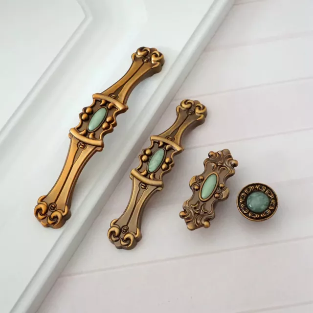 Vintage style Antique Brass Drawer Pull Handles Knob Dresser Pulls Handles