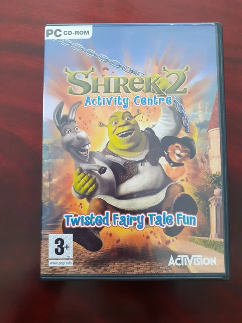 Shrek Computer Cd RETRO PC CD-ROM Shrek 2 Activity Centre Twisted Fairy Tale Fun Game £5. ...