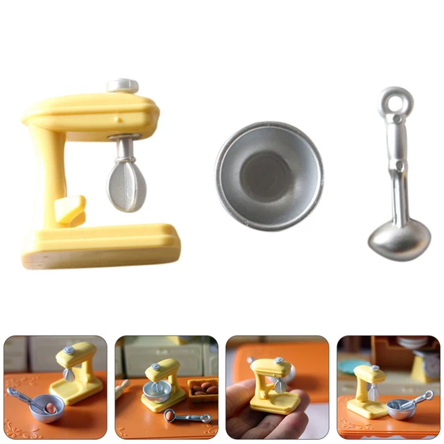 2 PCS MINI Mixer Toy Miniature Kitchen Appliance Toys Blender Child £7.