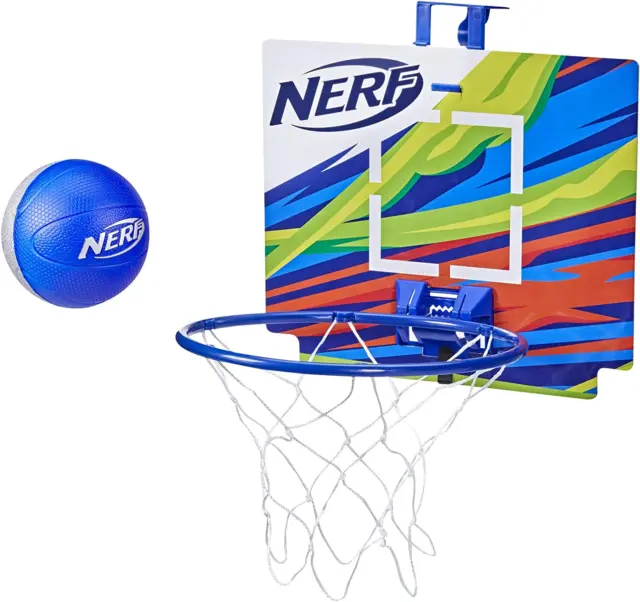 NERF Nerfoop - the Classic Mini Foam Basketball and Hoop Indoor and Outdoor Play