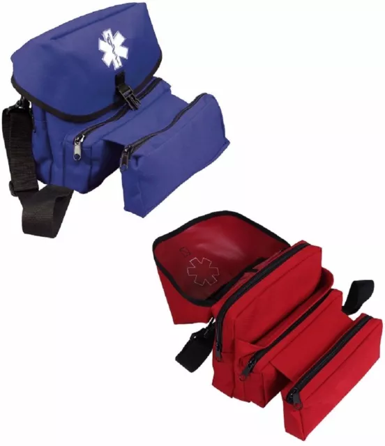 EMS First Aid Medical Emergency Rescue Field Kit Bag Rothco Red OR Blue