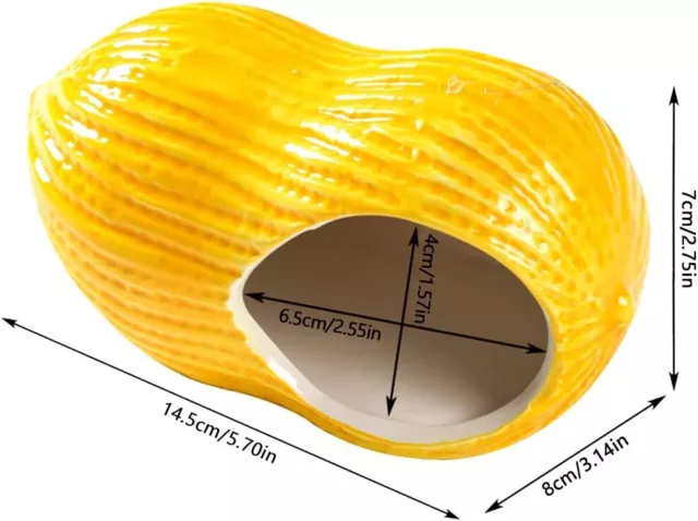 Guador Casa de Hámster Escondite de Hámster, Forma de Maní Casita para Es 2