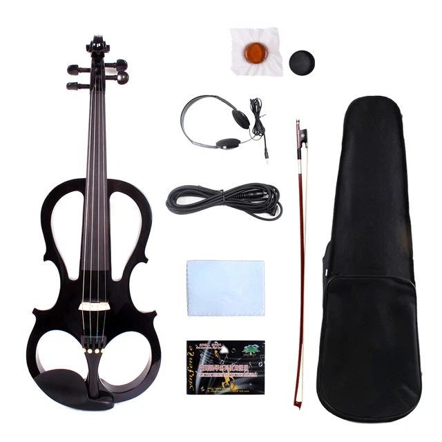 Viola Elettrica Stagg EVA BK 4/4 - Colore Nero, Facile Da Usare E Riporre