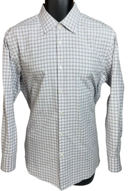 Hugo Boss Sharp Fit 16 32/33 Mens Button Front Long Sleeve Dress Shirt