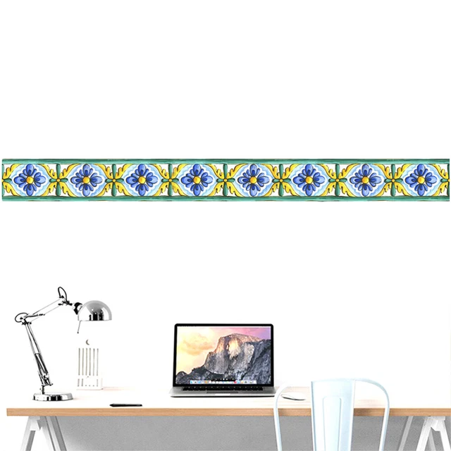 Tiles Sticker Waistline Sticker Vintage Stickers European Style