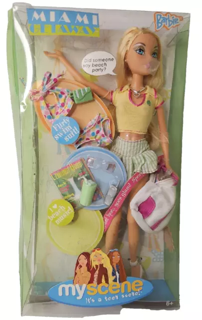 2004 My Scene Miami Getaway Barbie Doll Super Rare Blonde NIB G6124 Mattel Toy