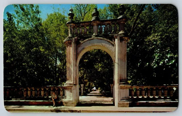 Postcard Entrance to San Marcos Garden - Aguascalientes Mexico