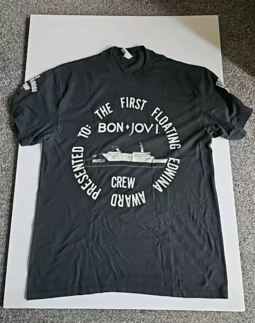 Vintage Bon Jovi 1998 The Brotherhood On Tour Crew T Shirt Rare Large  Spring...