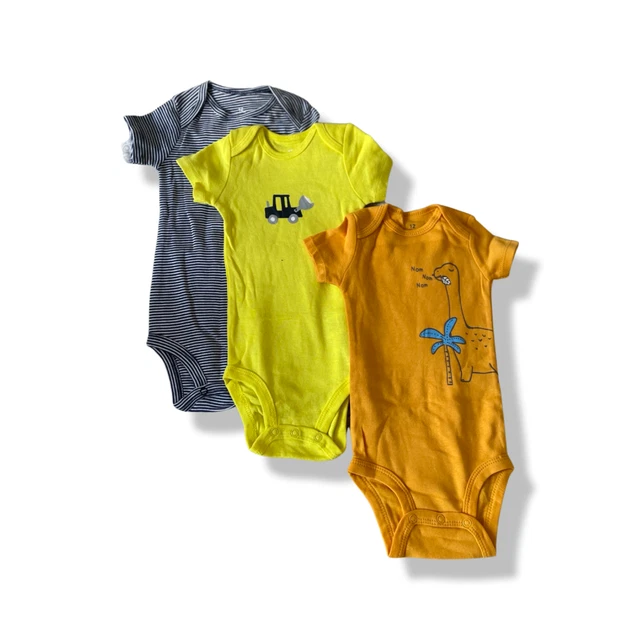 Baby/Toddler- Boys - 3 Pack Baby Grows Vests Set - UK Seller -  12-18 months
