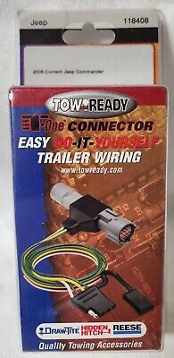 Plug&Play Trailer Wiring Kit 80 Inches Oyviny Custom 4 Pin Trailer Wiring Harness for 1998-2006 Jeep TJ/1998-2006 Jeep Wrangler 