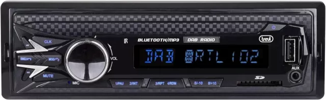 Trevi SCD 5751 DAB Autoradio DAB+ FM 160W, Bluetooth, USB, SD, AUX-IN, DAB-Ant.