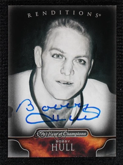 2011-12 Upper Deck Parkhurst Champions Renditions Auto Bobby Hull #157 Auto HOF