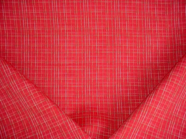 8-1/4Y Robert Allen Duralee Raspberry Gold Southwest Strie Upholstery Fabric