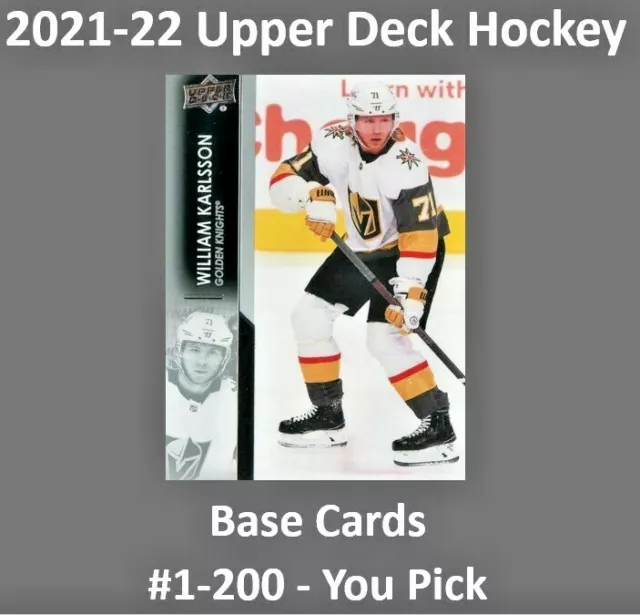 2021-22 Upper Deck Series 1 One Base Cards Hockey You Pick Complete Your Set UD