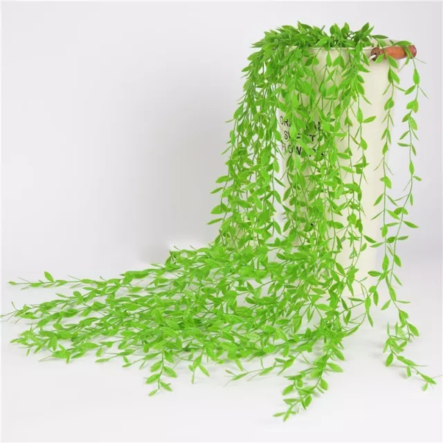 Saule Artificiel Rotin Faux Plantes Plastique Guirlande Simulation Durable 3