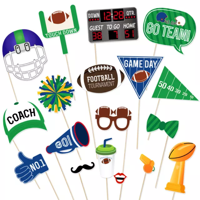 18pcs Photo Accessory Party Sports Photo Supplies Party Favors