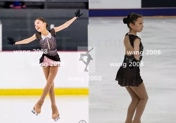 Competition Skating Wear Quick Dry Anatomic Design Handmade Classic black pink