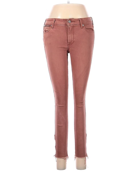Abercrombie & Fitch Women Red Jeans 4
