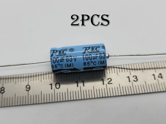 Lot De 5 Condensateurs 576nF 0.576µF 63V 1% – CKM111A Axial Polycarbonate Métallisé