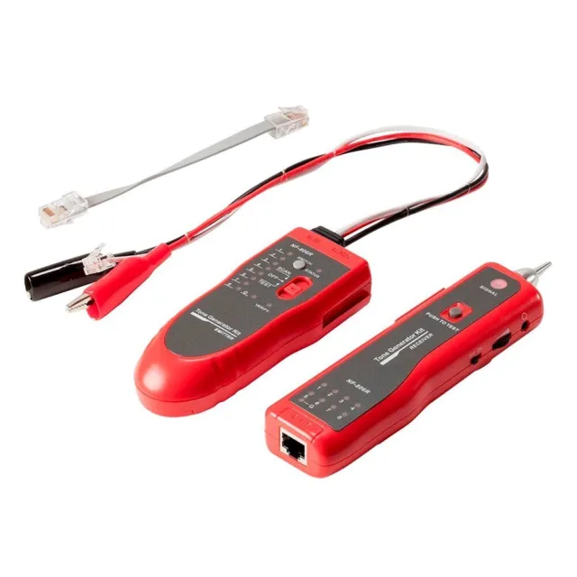 Tone Generator with Probe Kit RJ45 RJ11 Network Telephone Cable Tracker Tester