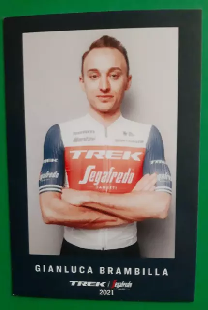 CYCLISME carte cycliste GIANLUCA BRAMBILLA équipe TREK SEGAFREDO 2021