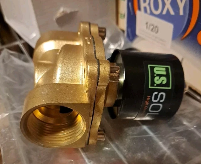 1" Npt 12V 12Vdc Electric Solenoid Valve Brass Water Air Gas Nc New Us Solid