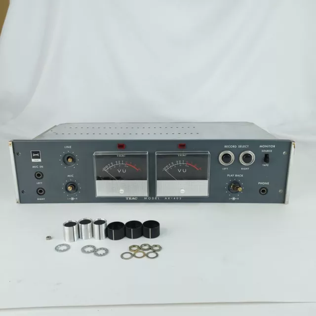 Teac A-4010S Reel to Reel Tape Recorder Gauges + Other Parts . AS IS READ