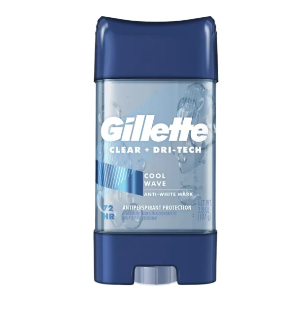 Gillette Clear + Dri-Tech Cool Wave Clear Gel Deodorant, 3.8 Oz