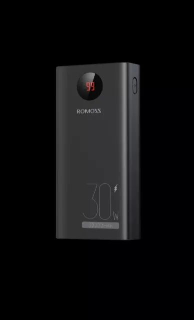 Romoss 30000mAh batterie externe chargeur rapide 30W powerbank type c portable p
