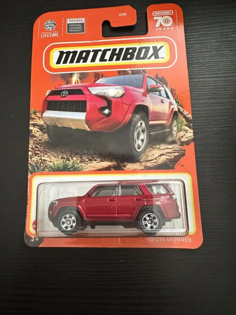 2023 Matchbox Toyota 4Runner Red Truck Hot Wheels 4x4 Import