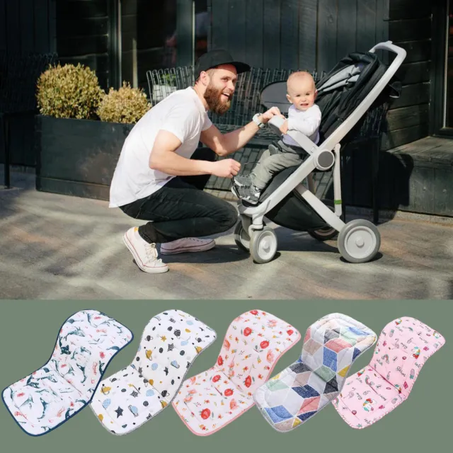 Pushchair Pram Car Stroller Seat Liner Mat Cotton Baby Stroller Seat Cushion