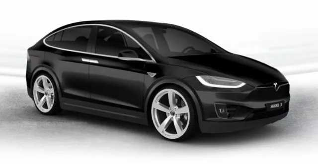 Tesla Model X 9x21 Zoll Alufelgen Diewe Trina silber matt Winterlack