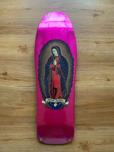 Santa Cruz Jason Jessee Guadalupe Metallic Pink Reissue Deck