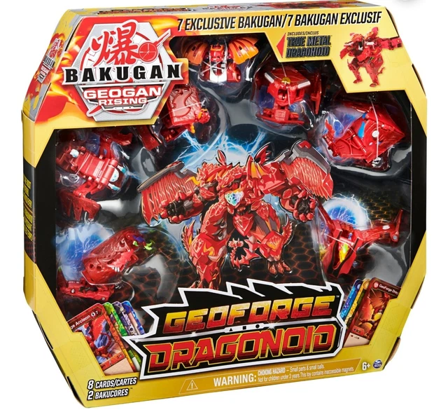 Geoforge Trox BAKUGAN GEOGAN RISING GeoForge Dragonoid 7 Exclusive Bakugan New In Box ...