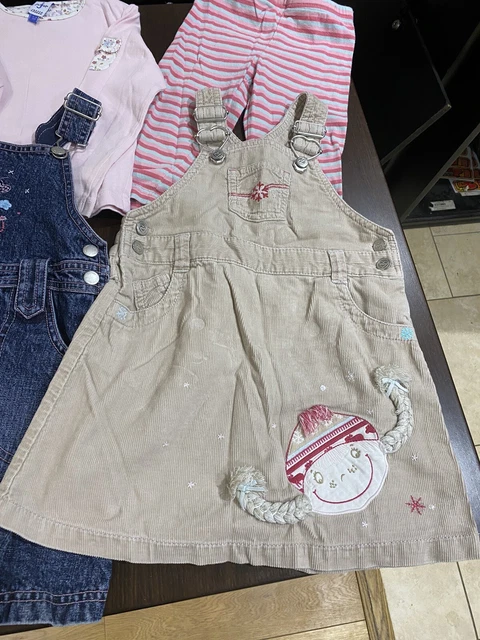 Job Lot Bundle x 10 Girls Clothes 2 - 3 years Next Junior dresses denim Pink 2