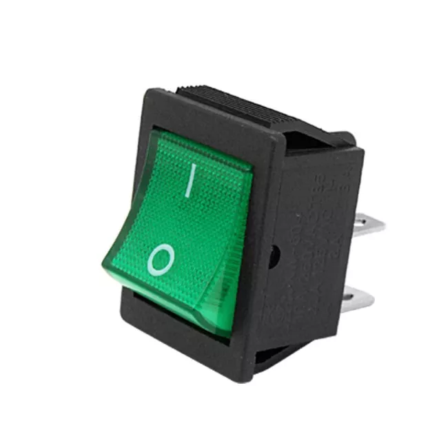 LINCAT GREEN NEON ROCKER SWITCH ON / OFF 27mm x 22mm PIZZA OVENS / CABINETS