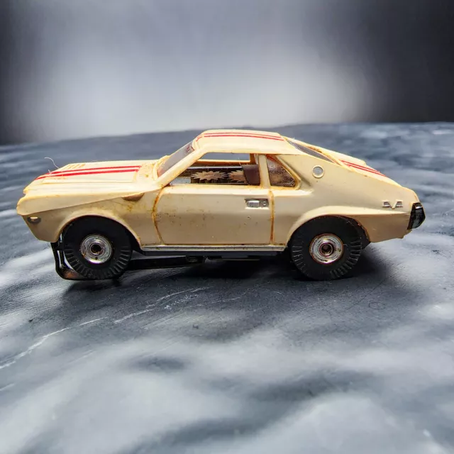 Auto World Thunderjet AMC AMX Red White HO Scale Slot Car Racing Collectible