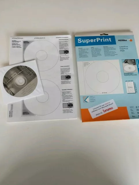 Superprint CD DVD labels 50 labels.