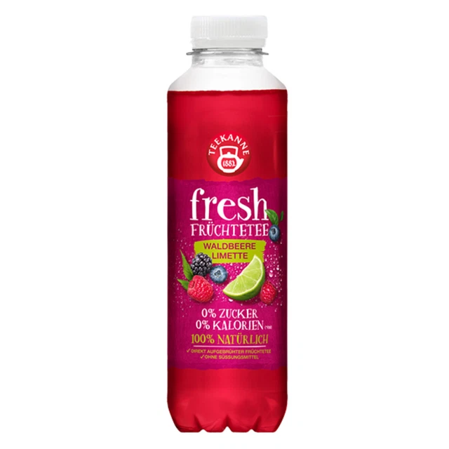Teiera fresca bacca di bosco lime vero tè alla frutta monouso 500 ml